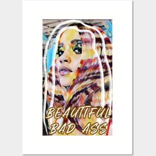 Beautiful Bad Ass (girl multicolored hair) Posters and Art